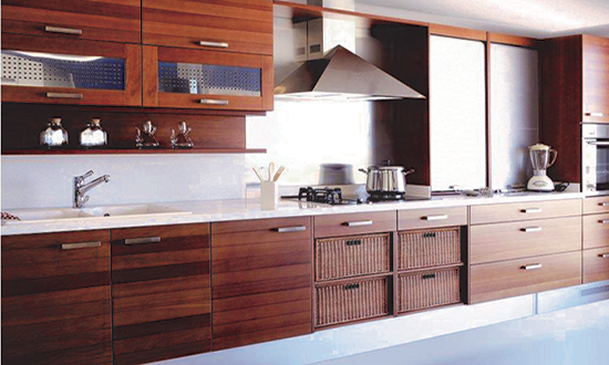 Straight modular kitchen in meerut