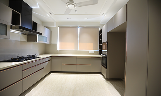 U shaped modular kitchen in dehradun